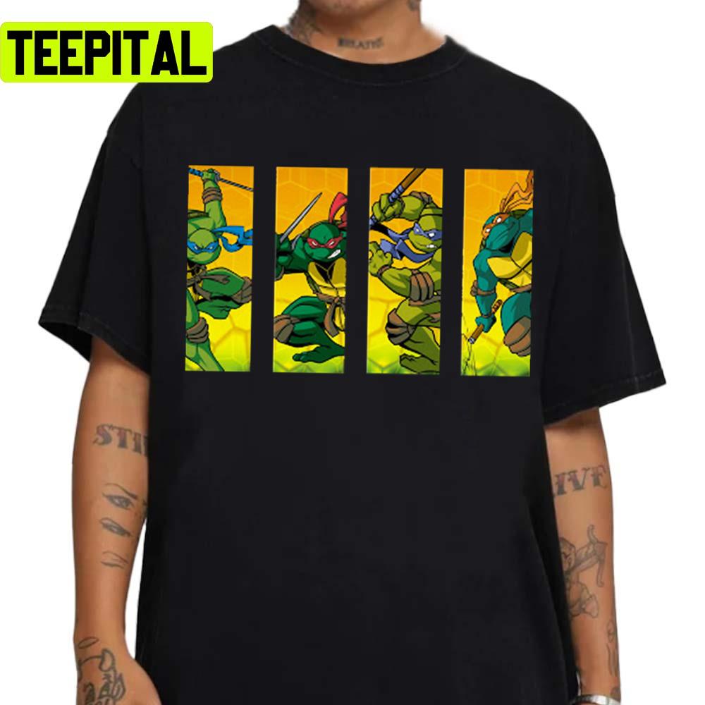 Yellow Design Ninja Teenage Mutant Ninja Turtles Tmnt Unisex T-Shirt –  Teepital – Everyday New Aesthetic Designs