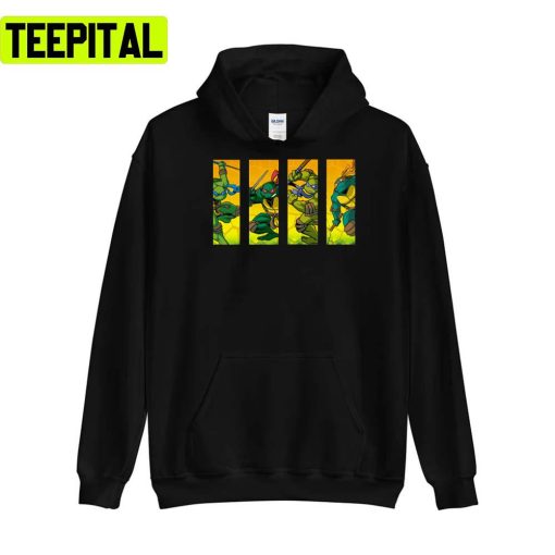 Yellow Design Ninja Teenage Mutant Ninja Turtles Tmnt Unisex T-Shirt