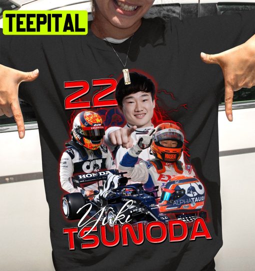 Yuki Tsunoda 22 Alpha Tauri Racing Formula 1 Unisex Shirt