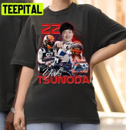 Yuki Tsunoda 22 Alpha Tauri Racing Formula 1 Unisex Shirt