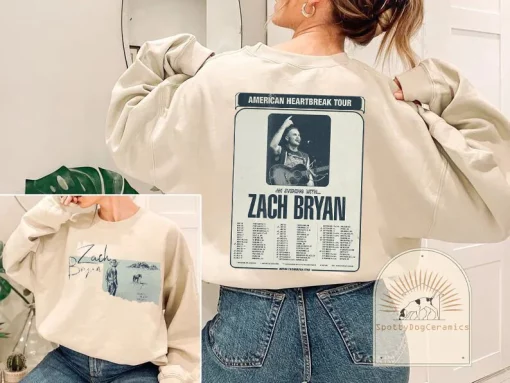 Zach Bryan American Heartbreak Tour 2022 Country Music New Art T-Shirt