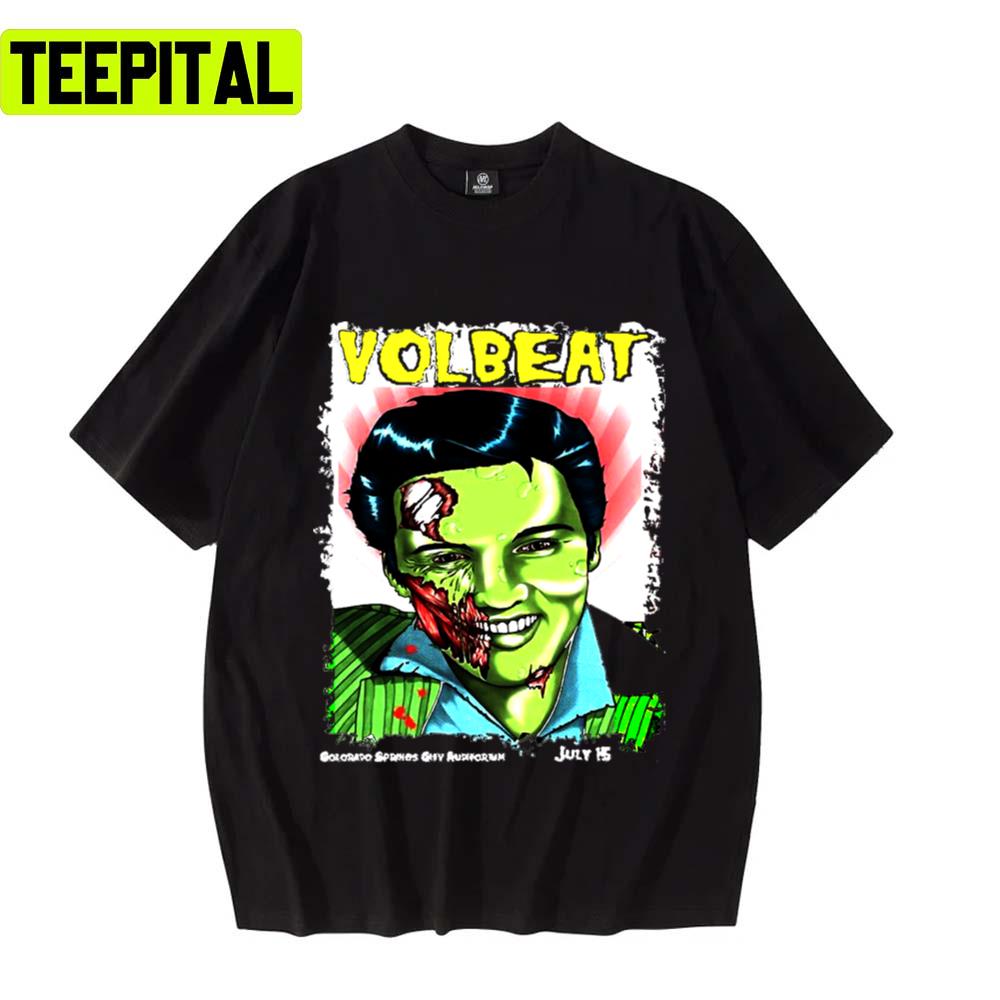 Zombie Portrait 90s Music Volbeat Band Unisex T-Shirt