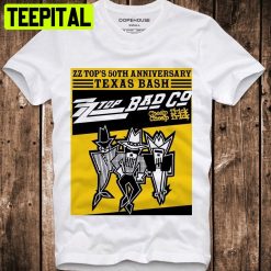 Zz Top’s 50th Anniversary Texas Bash Vintage Retro Trending Unisex T-Shirt