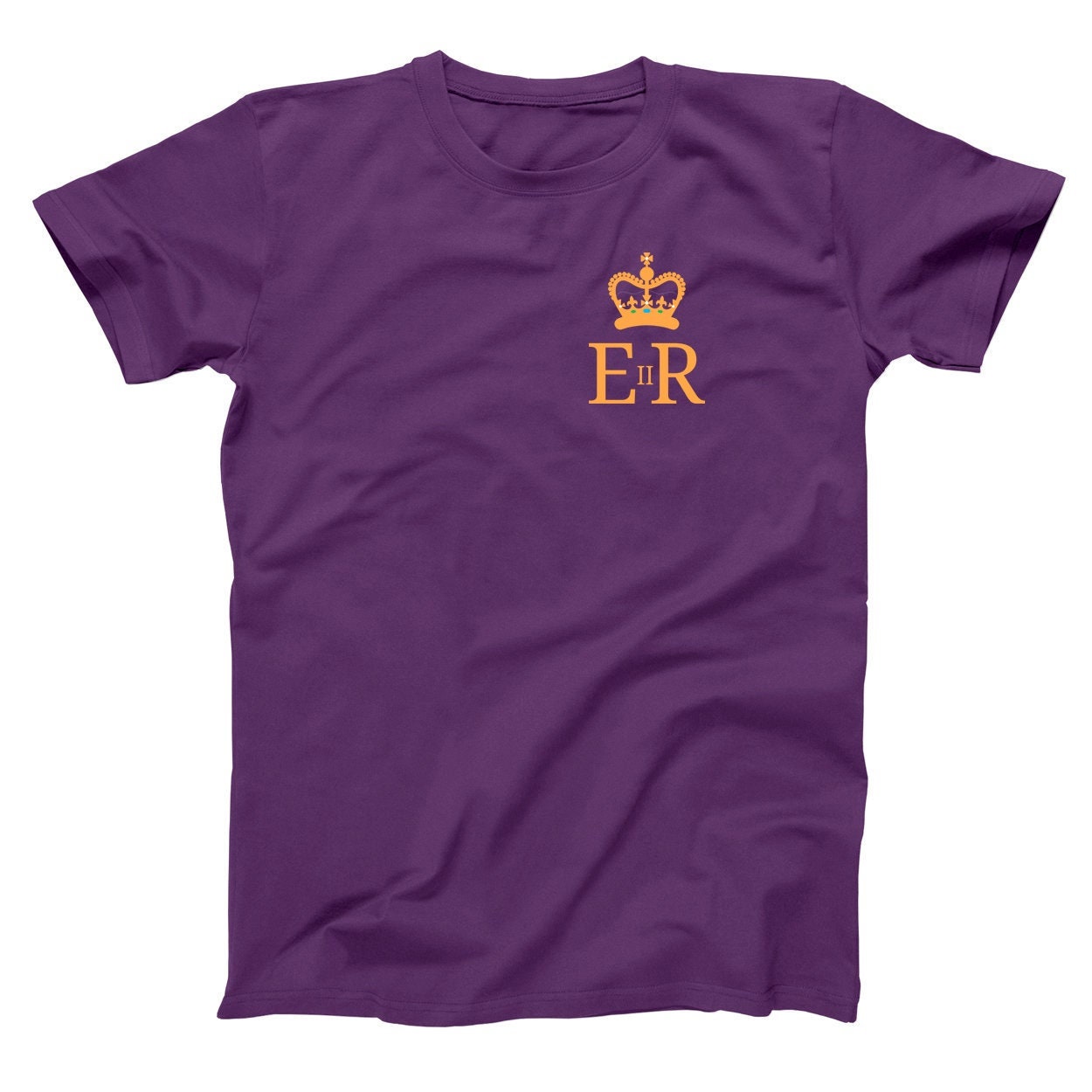 – – Cute The Crown Monarch England Uk British Flag E2r Royal Gold Seal Rip Queen Elizabeth Ii Shirt