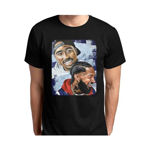 2pac And Nipsey Hussle Rare Picture S Design And Unisex T-Shirt