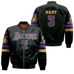 3 Josh Hart Lakers Jersey Inspired Style Bomber Jacket