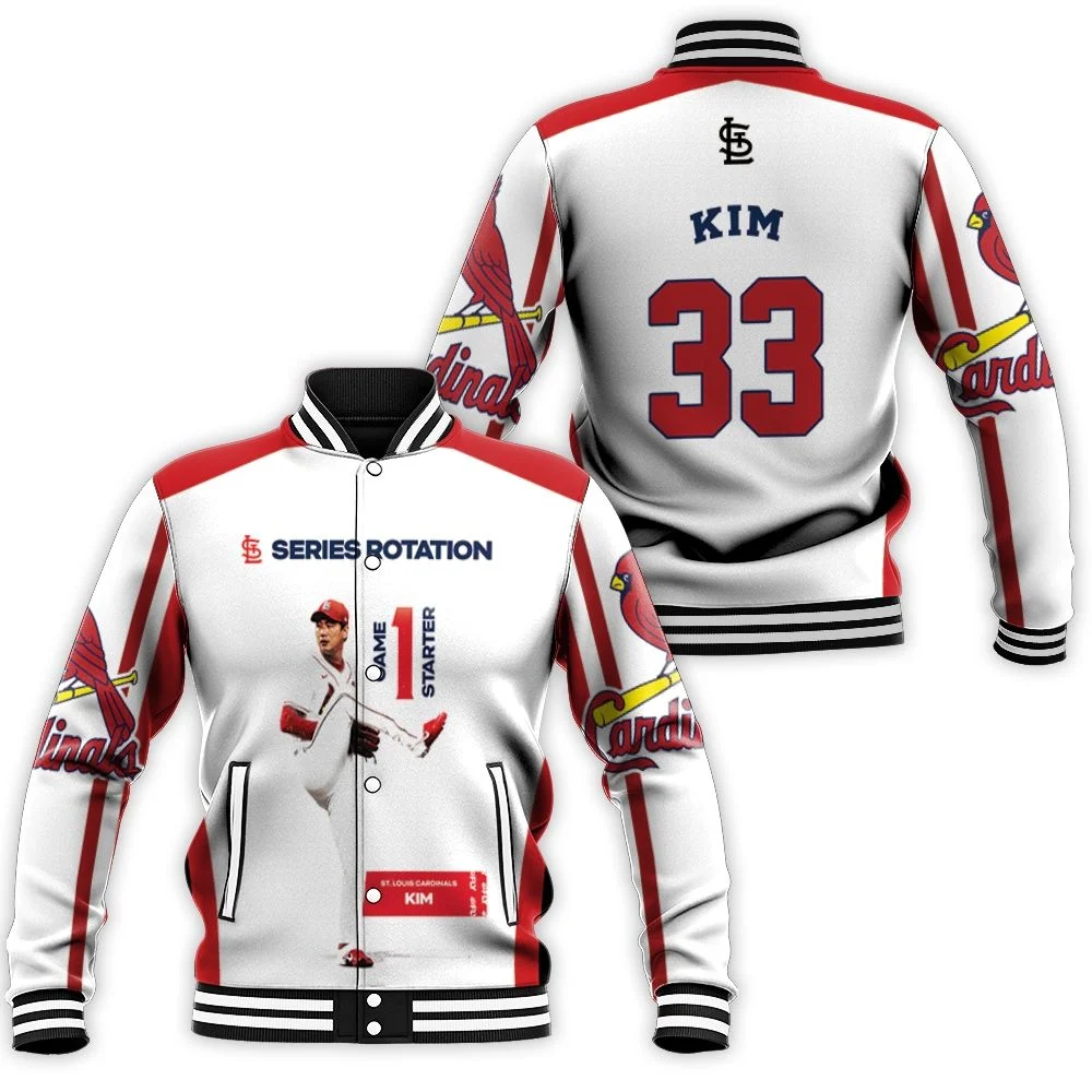 33 Kwang-Hyun Kim St Louis Cardinals Baseball Jacket