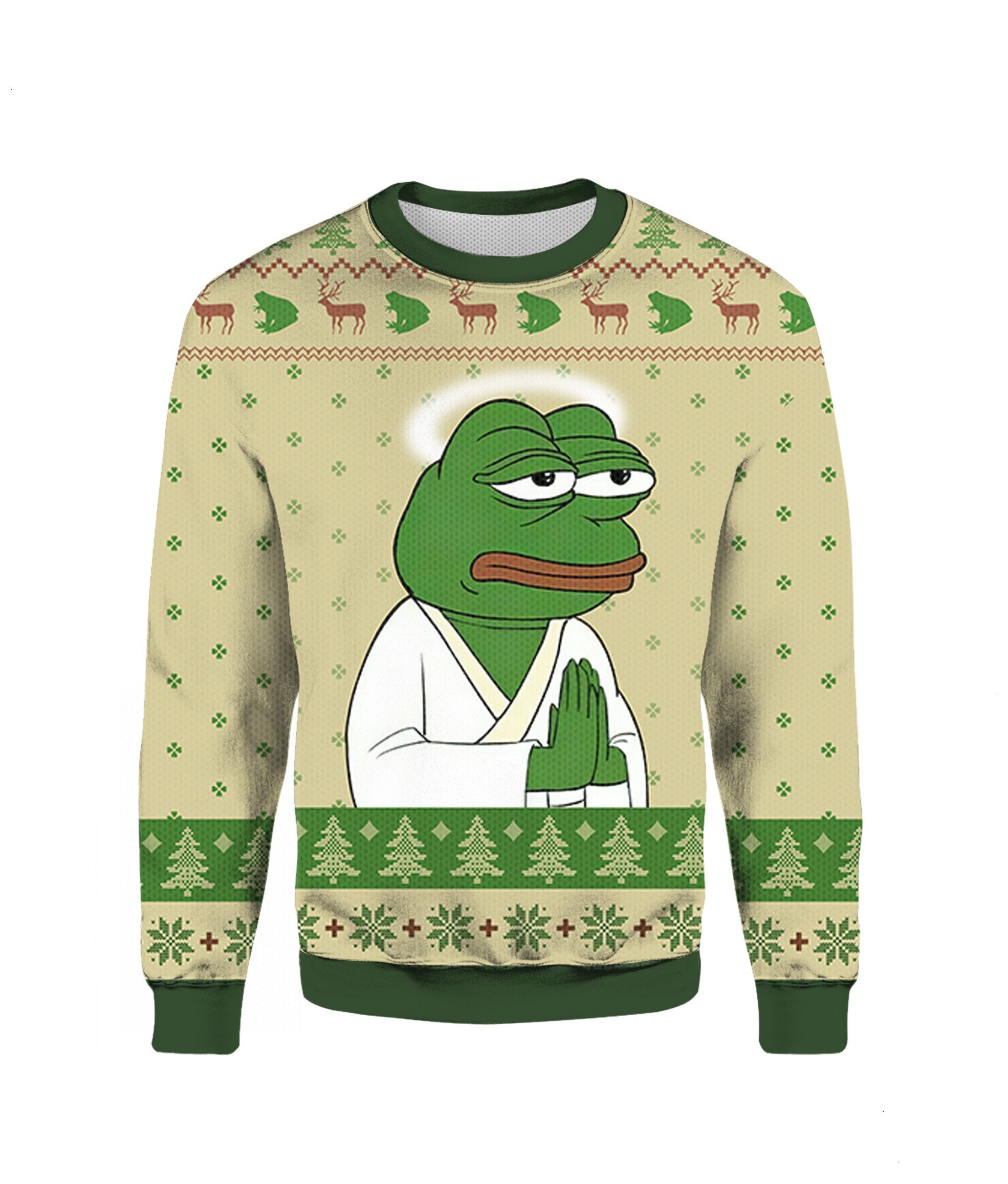 3D Frog Xmas Pepe The Frog Is The Reason For This Reason Sweatshirt