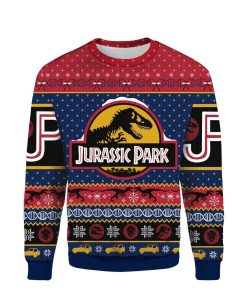 3D Jurassic Park Merry Christmas 2022 Ugly Sweatshirt