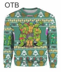 3D Teenage Mutant Ninja Turtles Heroes Ugly Christmas Sweatshirt