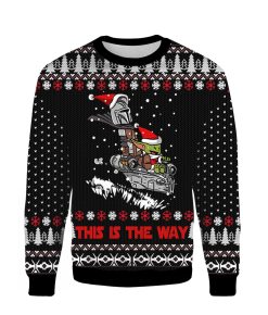 3D This Is The Way Yoda Star Wars Ugly Christmas Sweatshirt