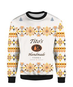 3D Tito’s Handmade Vodka Ugly Christmas Sweatshirt