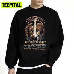 50th Anniversary 1972 2022 Thank You For The Memories The Eagles Ugly Unisex Sweatshirt