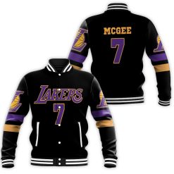 7 Javale Mcgee Lakers Jersey Inspired Style Baseball Jacket