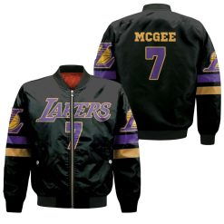 7 Javale Mcgee Lakers Jersey Inspired Style Bomber Jacket