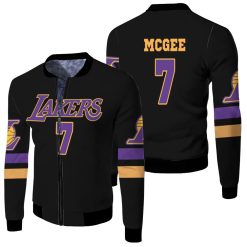 7 Javale Mcgee Lakers Jersey Inspired Style Fleece Bomber Jacket