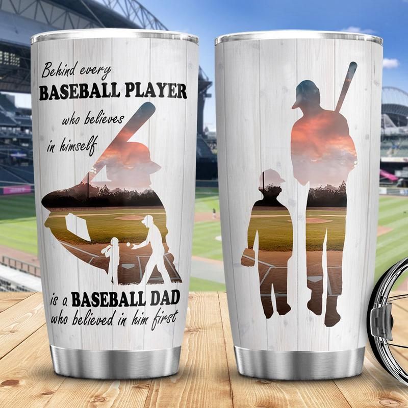 A Baseball Dad Always Be With You Stainless Steel Cup