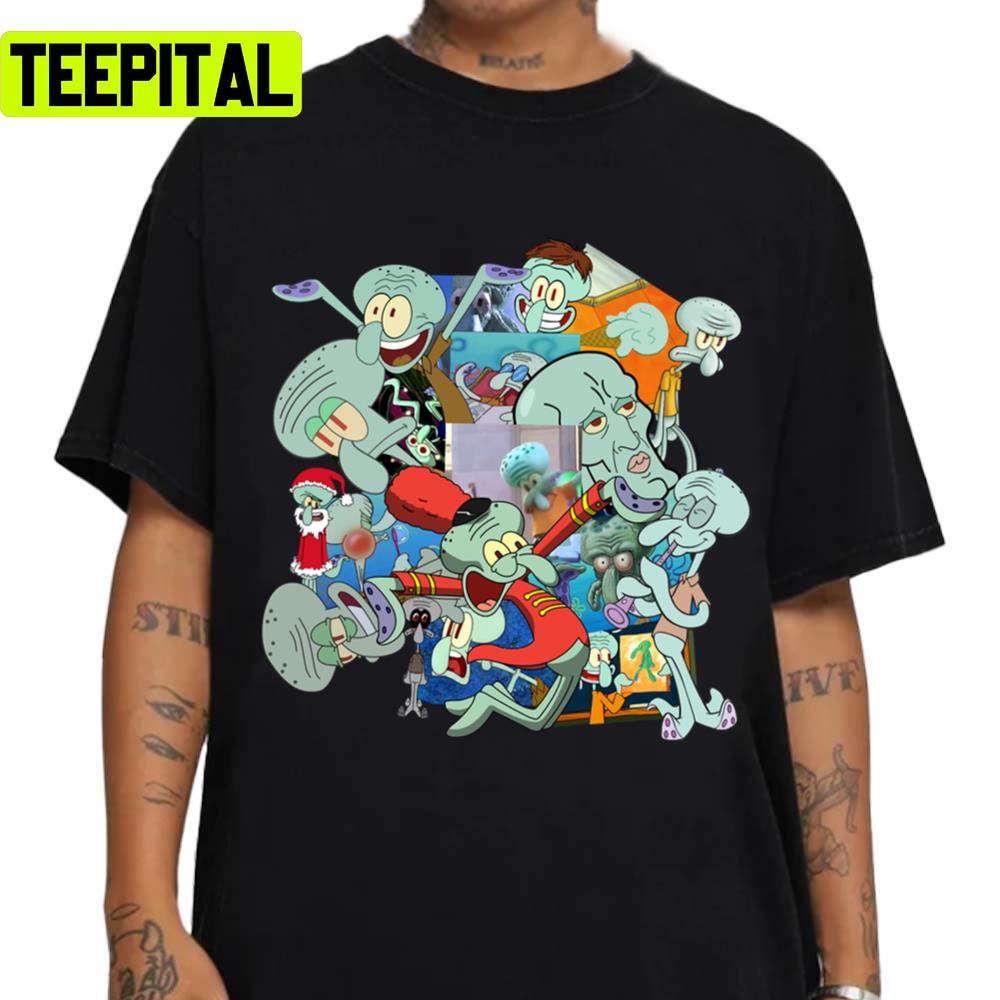 A Jumble Of Squidwards Spongebob Squarepants Unisex T-Shirt