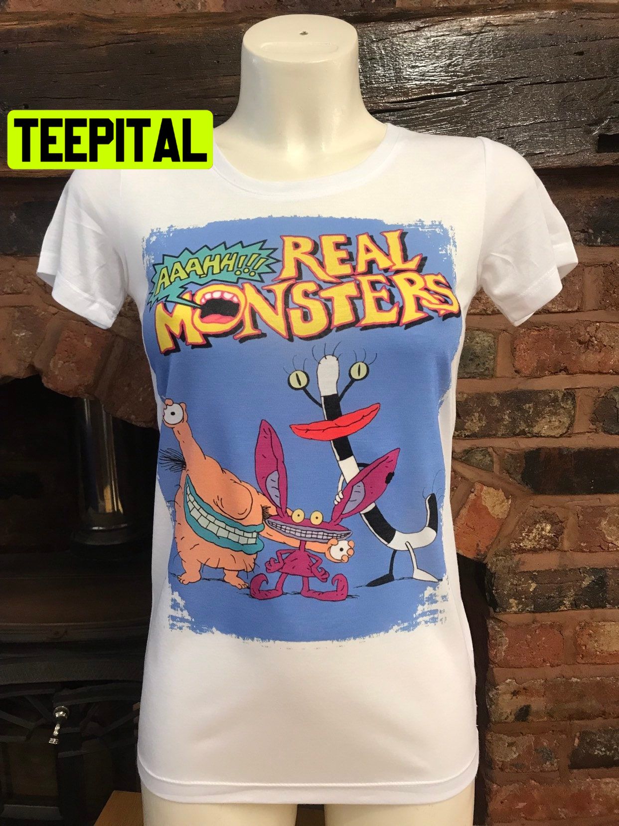 Aaahh Real Monsters Funny Halloween Trending Unsiex T-Shirt
