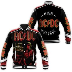 Acdc Angus Young Let There Be Rock Baseball Jacket