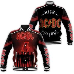 Acdc Pwr Up On Stage Baseball Jacket