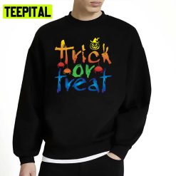 Active Halloween Illustration Trick Or Treat Unisex Sweatshirt