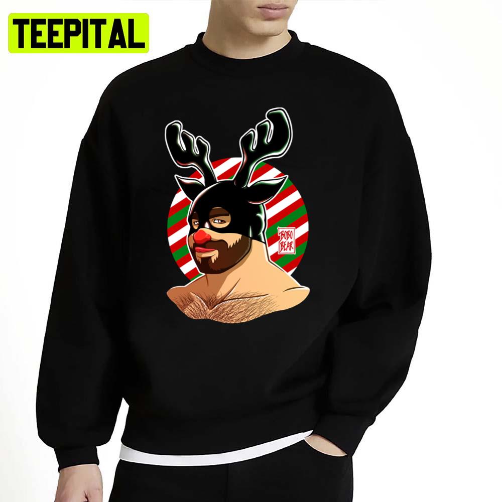 Adam Likes Xmas In Rubber Reindeer Unisex Sweatshirt