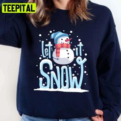 Aesthetic Art Let It Snow Snowman Unisex Sweatshirt