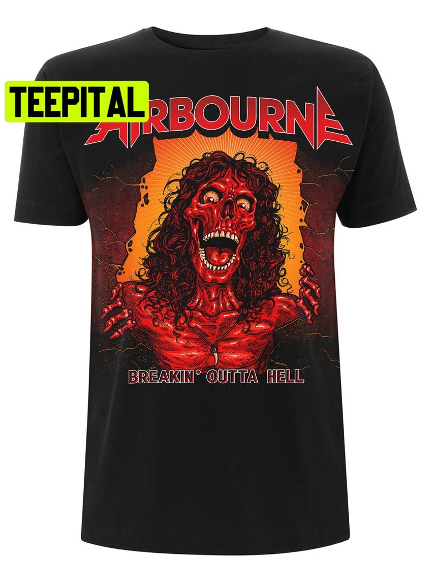 Airbourne Breakin' Outta Hell Rock Heavy Metal Trending Unisex Shirt