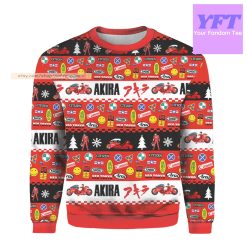 Akira Kaneda Bike Xmas Kid Akira 3d Ugly Christmas Sweater