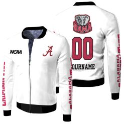 Alabama Crimson Tide Fans 3d Personalized Fleece Bomber Jacket