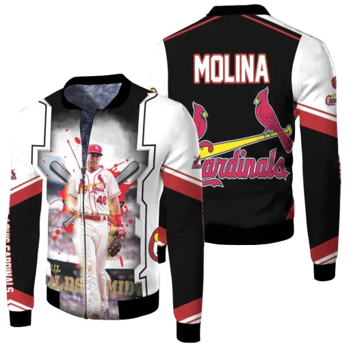 Albert Pujols 5 St Louis Cardinals For Fan Fleece Bomber Jacket