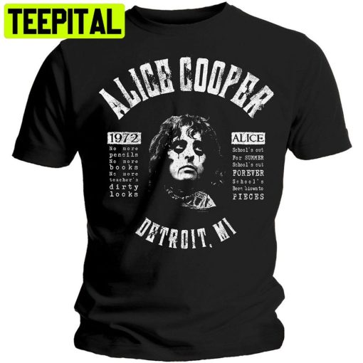 Alice Cooper Schools Out For Summer Rock Trending Unisex Shirt