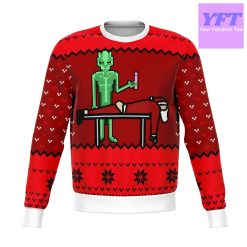 Alien And Santa Dildo Funny Meme 2022 Design 3d Ugly Christmas Sweater