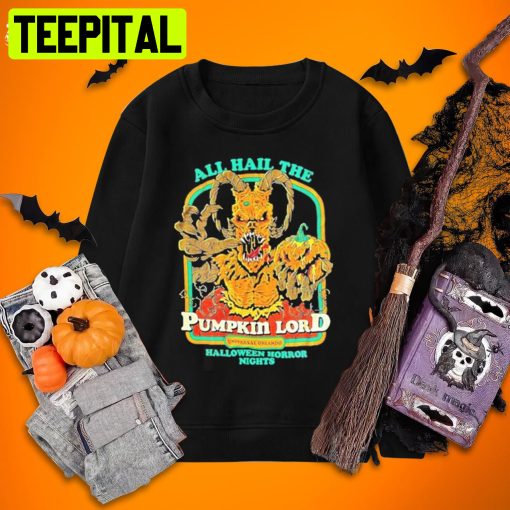 All Hail The Pumpkin Lord Horror Nights Halloween Shirt