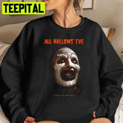 All Hallow’s Eve Terrifier Art The Clown Horror Film Limited Edition Terrifier Cool Halloween Shirt