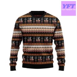 Alpaca Pattern Vacation Active Fibre 3d Ugly Christmas Sweater