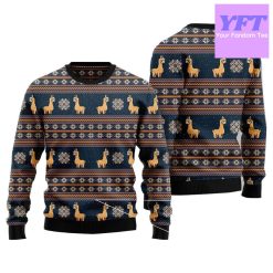 Amazing Llama Vacation For Couple Matching Friends 3d Ugly Christmas Sweater