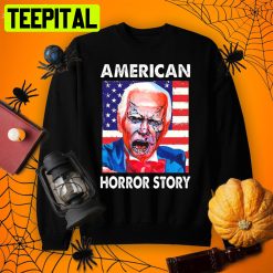 American Horror Story Zombie Usa Flag Cool Halloween Joe Biden Shirt