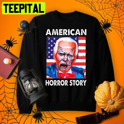 American Horror Story Zombie Usa Flag Cool Halloween Joe Biden Shirt