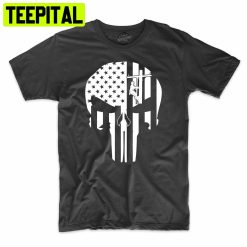 American Lineman Skull Graphic Trending Unisex Shirt