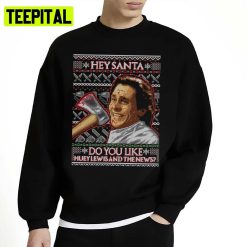 American Santa And The Big Axe Ugly Unisex Sweatshirt