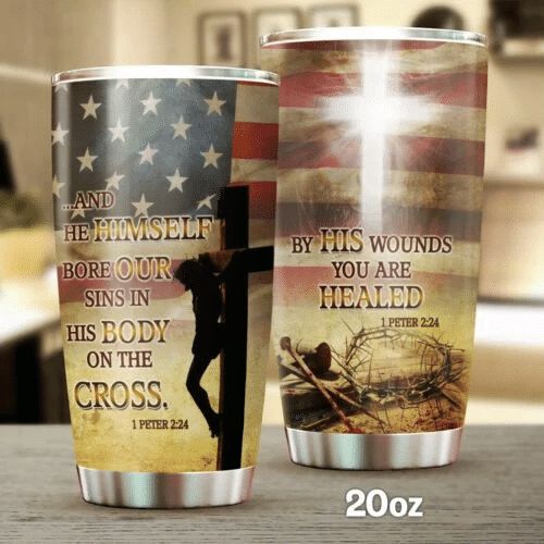 And He Himself Bore Our Sins Stainless Steel Cup