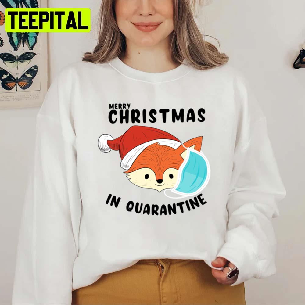 Animated Art In Quarantine Merry Christmas Unisex Sweatshirt