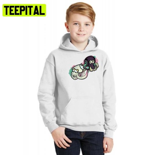 Animated Art Squid And Octopus Splatoon Game Hoodie