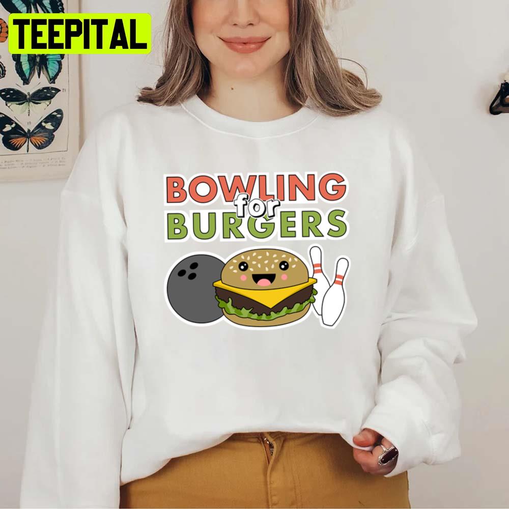 Animated Design Bowling For Burgers Unisex Sweatshirt