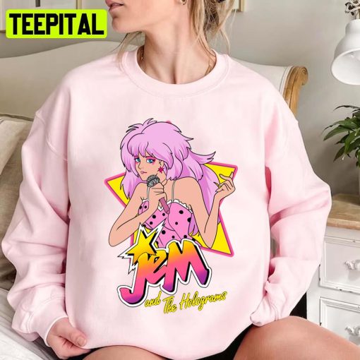 Animated Portrait Jem And The Holograms Rockstar Unisex Sweatshirt