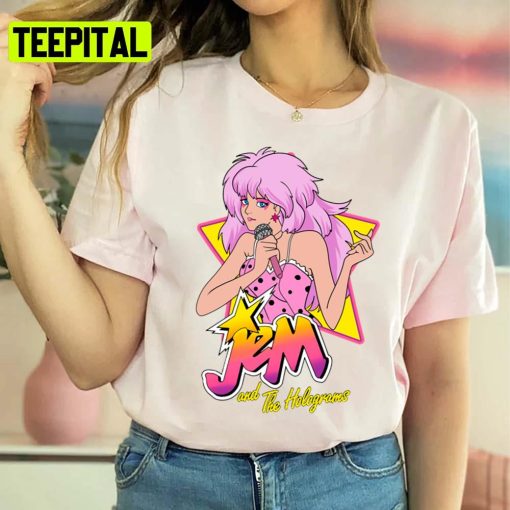 Animated Portrait Jem And The Holograms Rockstar Unisex Sweatshirt