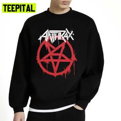 Anthrax Red And White Logo Unisex Sweatshirt