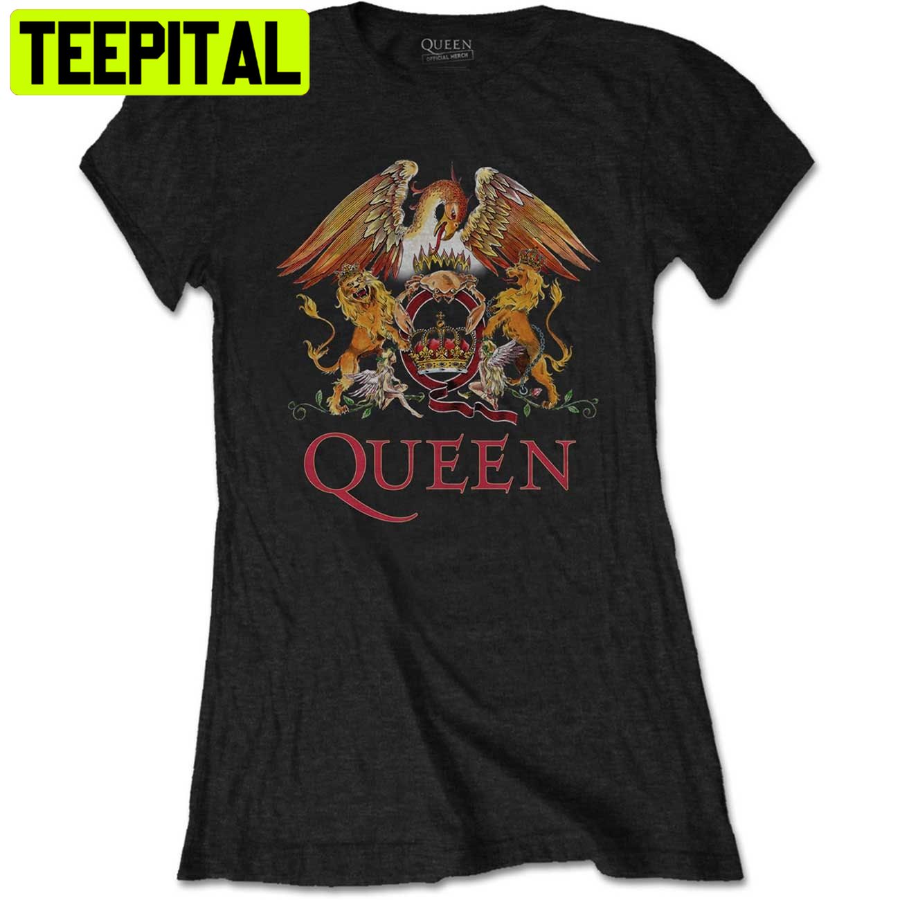 Art Ladies Queen Crest Freddie Mercury Brian May Trending Unisex Shirt